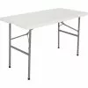Folding Catering Table 4ft White Plastic | Adexa HQZ122